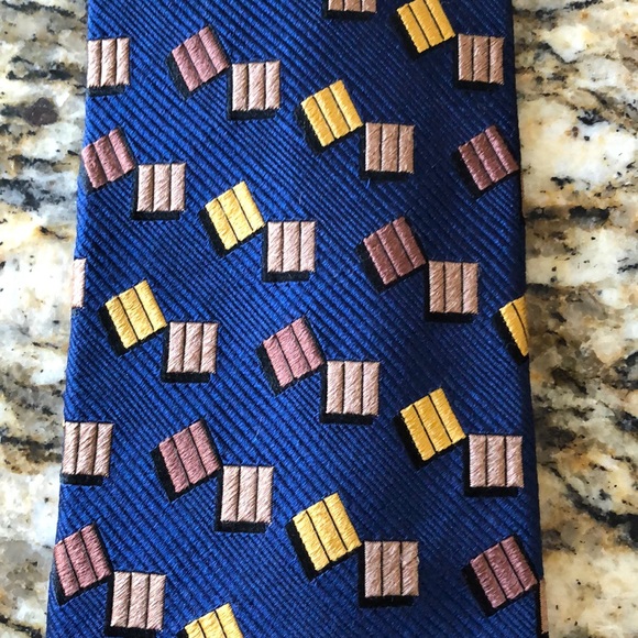 Blue Jos A Bank tie - Picture 2 of 5